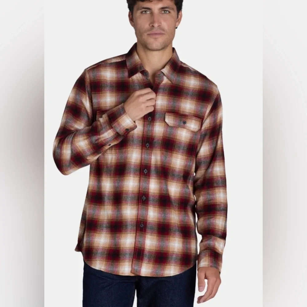 New WithOut Tags George Flannel Fall Color Men’s Size Xl . - Picture 2 of 9